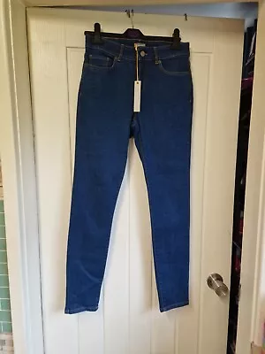 BNWT JAEGER Blue Skinny Jeans Size Small • £17.99