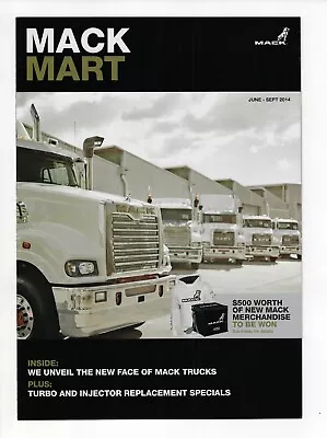 Mack Trucks Parts & Accessories 6 Page Mack Mart Brochure June-sept 2014 Nos • $27.50