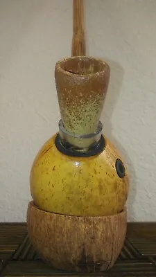 Coconut Steam Vapor Chalice Water Pipe Hookah Bong Wood Smoking Pipe • $110