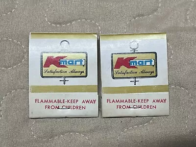 2 Vintage Matchbook Matches Kmart Jupiter Stores Troy MI Michigan NOS Match • $10