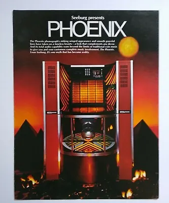 Seeburg Stern SMC2 Phoenix Jukebox FLYER Original 1979 Phonograph Music Artwork • $32.30