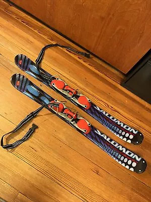 SALOMON SNOWBLADE FUNKaDILLYo SKIS 99.9 MINI TRICK SHORT CLAMP BINDING ~ USED! • $79