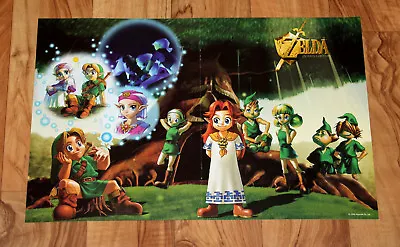 1998 The Legend Of Zelda Ocarina Of Time Rare Small Poster 40x26cm GameCube N64  • $80.90