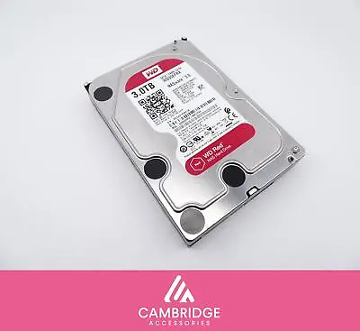 2TB 3TB 4TB 6TB 8TB HDD 3.5  SATA III Western Digital WD Red NAS Hard Drive • £69.99