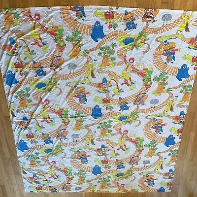 McDonalds Captain Crook & Friends Full Flat Bed Sheet 1976 Vintage Perma Prest • $103