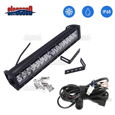 $67.99 • Buy Bumper 96W Double Row LED Light Bar Wire Kit For Chevy Silverado 2500 3500 HD US