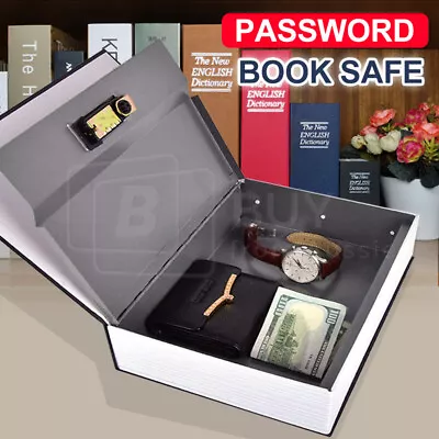 Dictionary Book Password Lock Safe M Security Box Secret Storage Cash Jewellery • $21.99