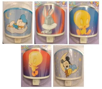 £9.95 • Buy Disney Characters Magic Night Light UK Plug- Bulb Included Mickey Donald Tweety