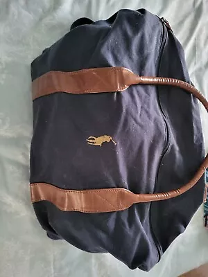 Ralph Lauren  Blue Executive Duffle Bag Weekend Travel Gym Holdall VGC • £15