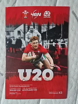 WALES U20s V SCOTLANDU20s. 02/02/2024. Mint Condition • £2