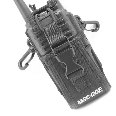 Walkie Talkie Pouch Case Holder Radio Nylon Bag/ For BAOFENG /UV-5R/Kenwood • £12.98