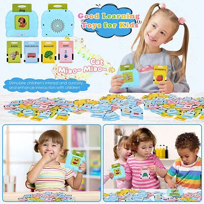 $17.99 • Buy Talking Flash Cards For Toddlers Preschool Words Learning Cards Toy For Kids