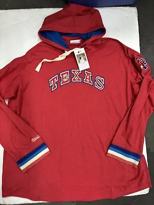 Texas Rangers Men’s 3x Big Mitchell & Ness Hoodie  MLB Baseball New • $27.99