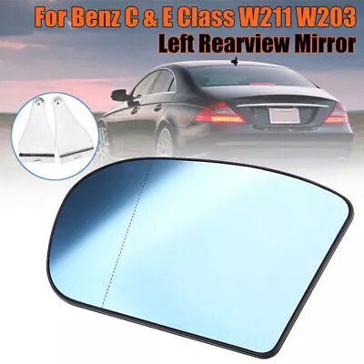 Mirror Heated Glass Base For Mercedes E/C Class W203 W211 01-07 Left Driver Side • $17.98