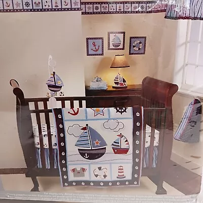 Bedtime Originals 3 Pc Crib Set Nautical Sail Away Collections New In Package • $49.99