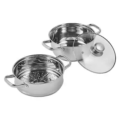 Steamer Pot 8.66in/22cm Steamer Pot For Cooking With 3QT Stock Pot And Vegetabl • $22.94