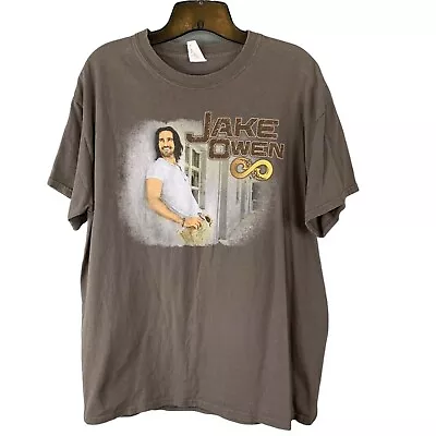 Jake Owen Days Of Gold Tour Concert T Shirt 2014 Size L Double Sided Cities • $19.99