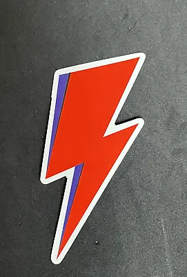 David Bowie Lightning Bolt 70s Glam Rock Band Sticker For Laptops Etc New! • £3.53