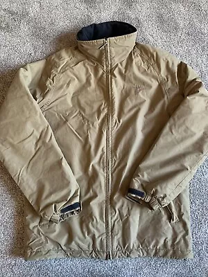 Mens Gant New Haven Mid Length Beige Padded Jacket Hood Size Small Large Fit • £24.99
