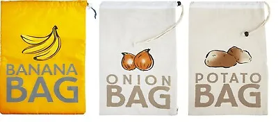 £7.49 • Buy Kitchen Craft Potato, Onion ,Banana Bag Kitchen Stay Fresh Storage Bag 