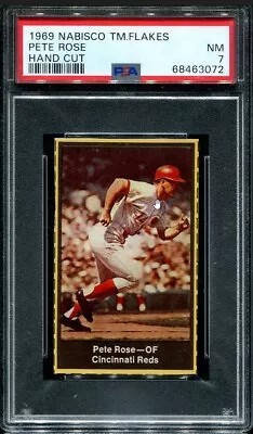 Psa 7 Near Mint 1969 Nabisco Team Flakes Pete Rose Reds 63072 Sd252 • $449.99