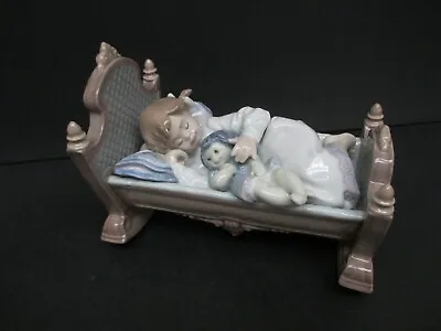 Lladro  Rock-A-Bye-Baby  #5717 Girl & Doll Rocking Crib • $75