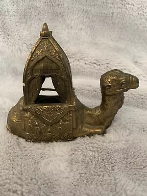 VANTINES ART DECO Metal Brass CAMEL #1263 INCENSE BURNER Made In France Vintage • $35.99