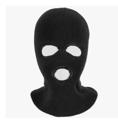 3 Hole Balaclava Beanie Hat Face Mask Ski Mask Winter Cap Hood Tactical Warm Men • $5.99