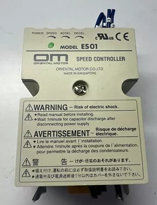 Used Oriental Motor ES01 Speed Controller With Warranty & Free Shipping • $54.99