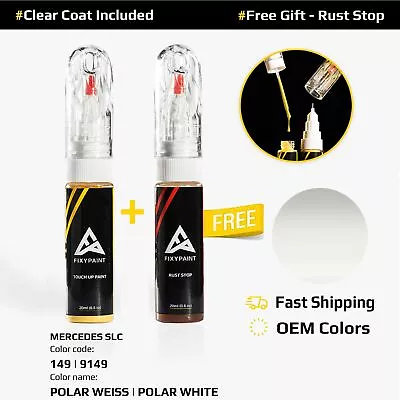 Car Touch Up Paint For MERCEDES SLC Code: 149 | 9149 POLAR WEISS | POLAR WHITE • $23.75