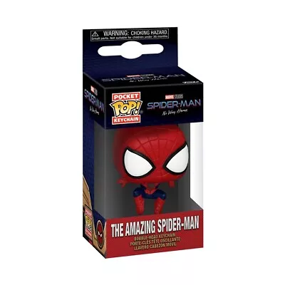 Funko NWH AMAZING SPIDER-MAN Pocket Pop! Marvel Key Ring Chain NEW & IN UK NOW • £13.95