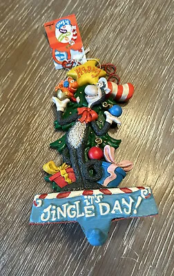 MIDWEST Dr Seuss Cat In The Hat And Whozit Stocking Hanger Cast Iron NEW • $59.99