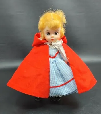 Vintage Madame Alexander 8” Doll #482 RED RIDING HOOD Sleep Eye (Missing Basket) • $9.99