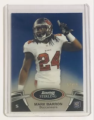 Mark Barron 2012 Bowman Sterling Blue RC 24/99 Jersey # TB Buccaneers Alabama • $2.99