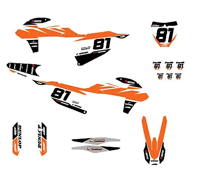 KTM Graphics Kit Fits SX SXF 125 250 450 2019 2020 2021 2022 Motocross Decal MX • $142.95
