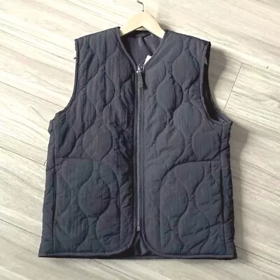 Mens Retro Quilted Liner Vest Military Japanese Urban Outdoor Zipper Waistcoat • $35.06