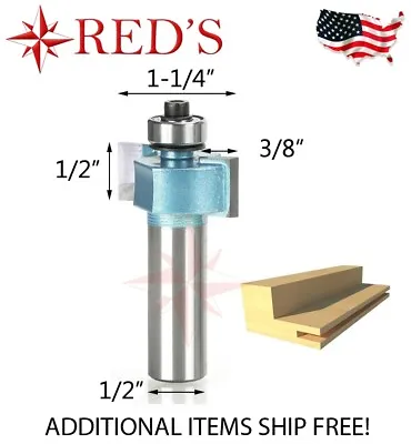 Tideway Carbide IND LC16040808 1/2  Rabbet Slot 1/2  Shank Router Bit • $8.49