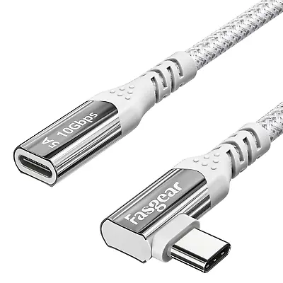 $15.94 • Buy USB C Extension Cable 50cm Fasgear USB 3.2 Gen 2x1 Type C Male To Female Extende