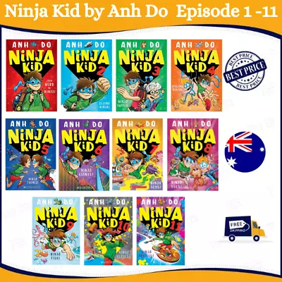 Ninja Kid By Anh Do Episode  : 1 2 3 4 5 6 7 8 | Paperback Book FREE SHIP NEW AU • $10.95