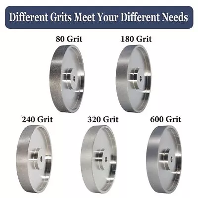 CBN Grinding Wheel 6  Dia X 1  Wide W/1/2  Arbor Diamond Grinding Wheel HSS • $40.78