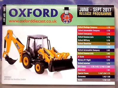 £1.75 • Buy Oxford Diecast 48 Page Pocket Catalogue June To September 2017 Release Programme