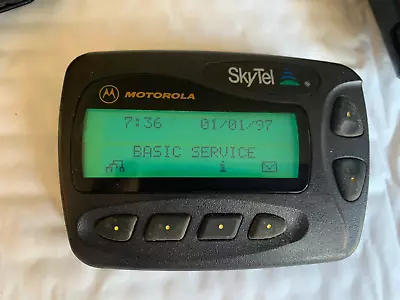 Vintage Motorola Advisor Pager TESTED PLEASE SkyTel READ With Clip On Case • $69.95