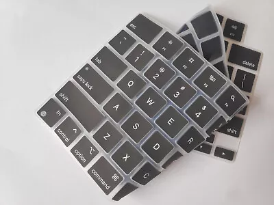 US Keyboard Skin Cover For Apple MacBook PRO 16 A2485 (M1) 2021 Clear & Black  • £3.95