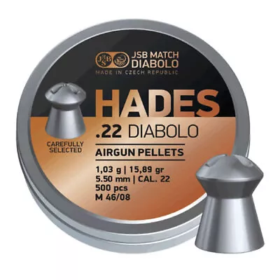 JSB Match Diabolo - Hades .22 Diabolo - 5.50 - 15.89gr - Airgun Pellets • £4.50