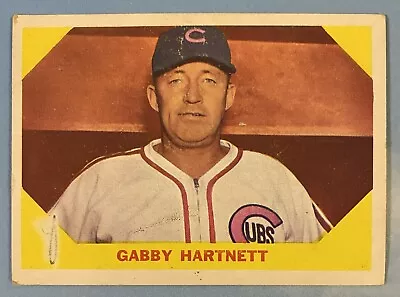 Gabby Hartnett 1960 Fleer Baseball Card #29 MLB Chicago Cubs Charles Leo • $3.29