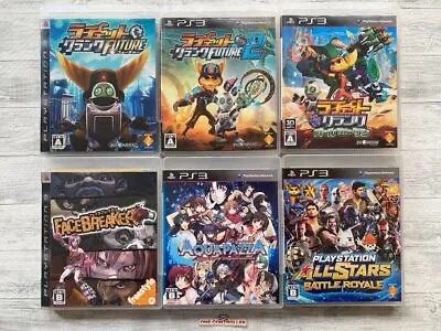 SONY PS3 Ratchet And Clank & Face Breaker & Aqua Pazza & All Stars Battle Royale • $224.47