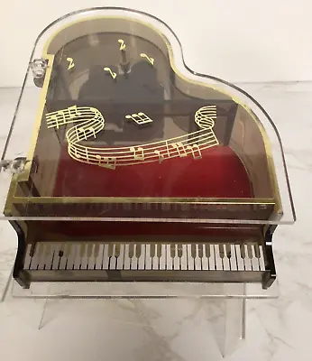 Vintage KRON Grand Piano Sankyo Music Box Made In Hong Kong Trinket And Jewelry • $17.85