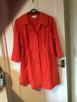 Marks & Spencer  Ladies Orange Raincoat Size 16 • £7.99