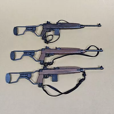 GI Joe WWII M1A1 Carbine Paratrooper Rifles Lot Of 3 Folding Stock For 12  Figur • $36.99