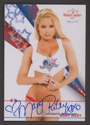 2012 Benchwarmer Mary Riley Signed AUTO • $1.04